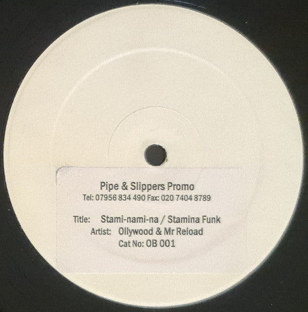 Ollywood & Mr Reload : Stamina Mixes (12", Promo, W/Lbl)