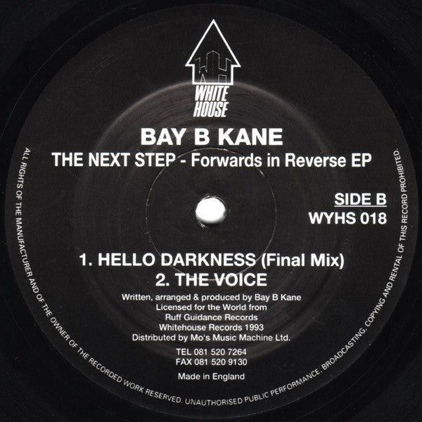 Baby B Kane* : The Next Step - Forwards In Reverse EP (2x12", EP, Ltd)