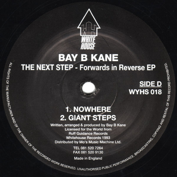 Baby B Kane* : The Next Step - Forwards In Reverse EP (2x12", EP, Ltd)