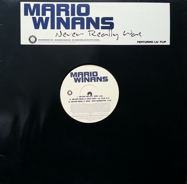 Mario Winans : Never Really Was (12", Promo)
