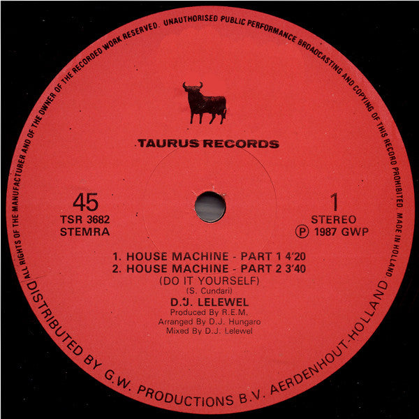 D.J. Lelewel* : House Machine (12")