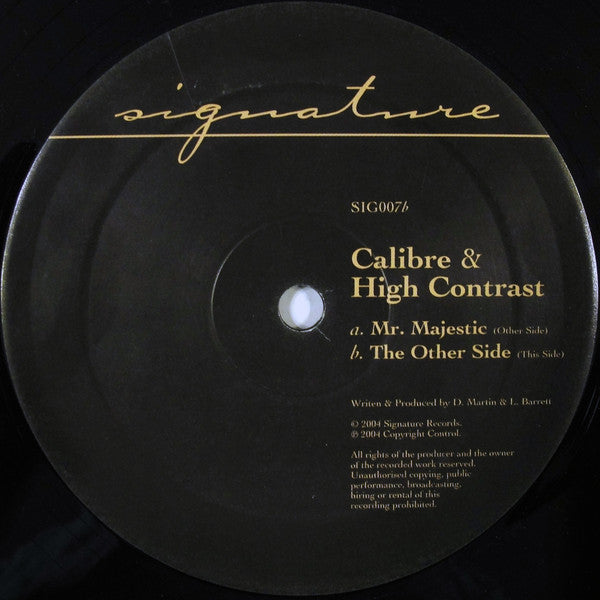 Calibre & High Contrast : Mr. Majestic (12", Com)