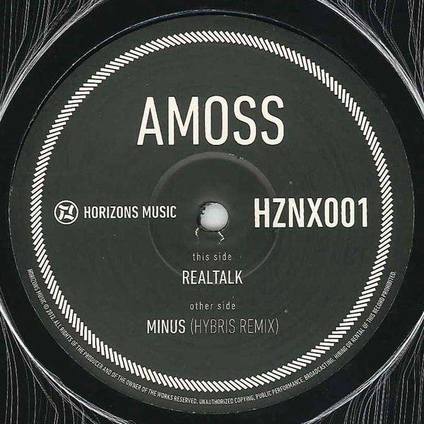 Amoss : Realtalk / Minus (Hybris Remix) (12")