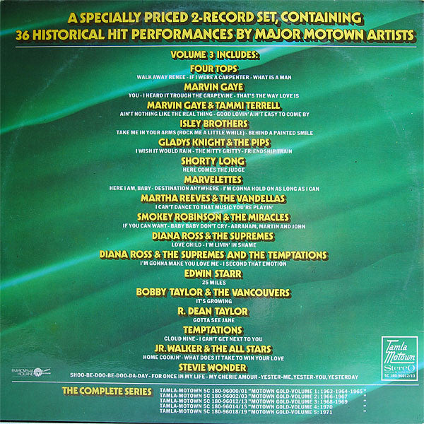 Various : Motown Gold Volume 3 (1968-1969) (2xLP, Comp)