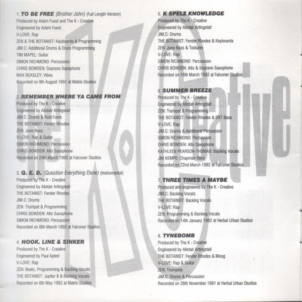 The K-Creative : Q.E.D. (Question Everything Done) (CD, Album)