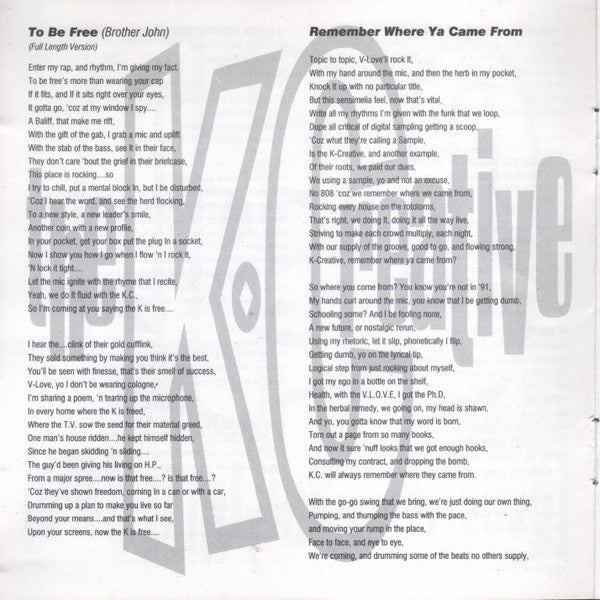 The K-Creative : Q.E.D. (Question Everything Done) (CD, Album)