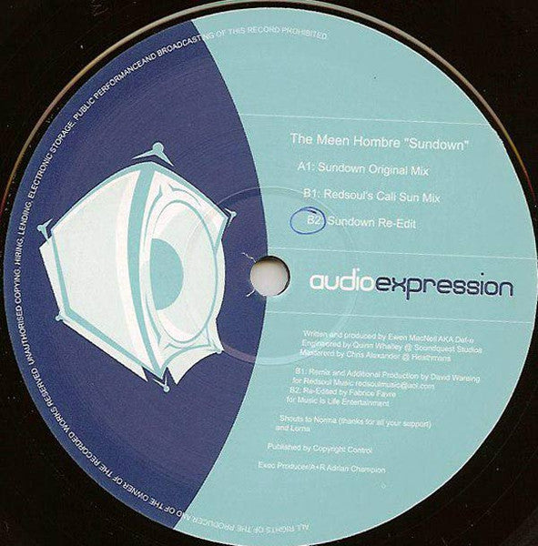 The Meen Hombre : Sundown (12")