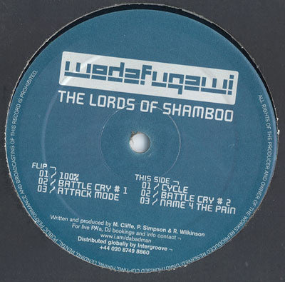 Lords Of Shamboo : 100% (12")