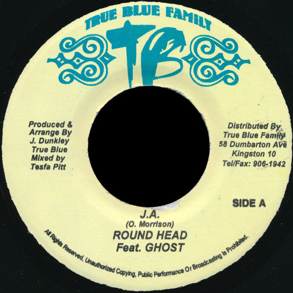 Round Head Feat. Ghost (6) : J.A. (7")