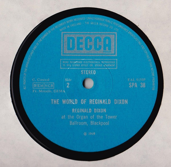 Reginald Dixon : The World Of Reginald Dixon (LP, Comp, RE, RM, Blu)