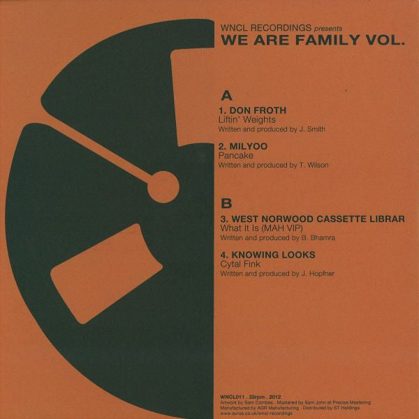 Don Froth, Milyoo, West Norwood Cassette Library, Knowing Looks : We Are Family Vol. 1 (12", 33 )