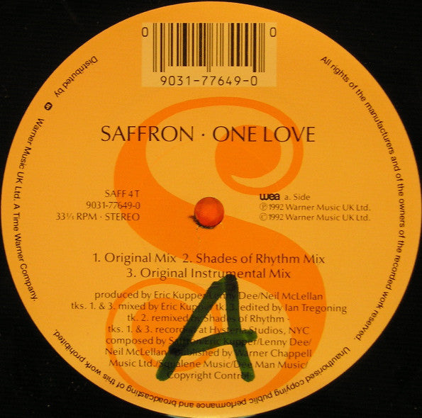 Saffron : One Love (12")