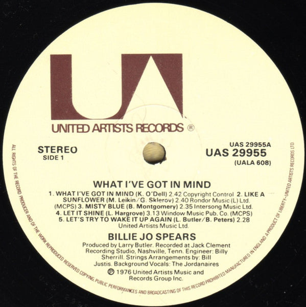 Billie Jo Spears : What I've Got In Mind (LP, Album)