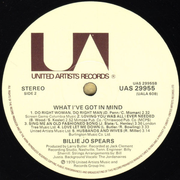 Billie Jo Spears : What I've Got In Mind (LP, Album)