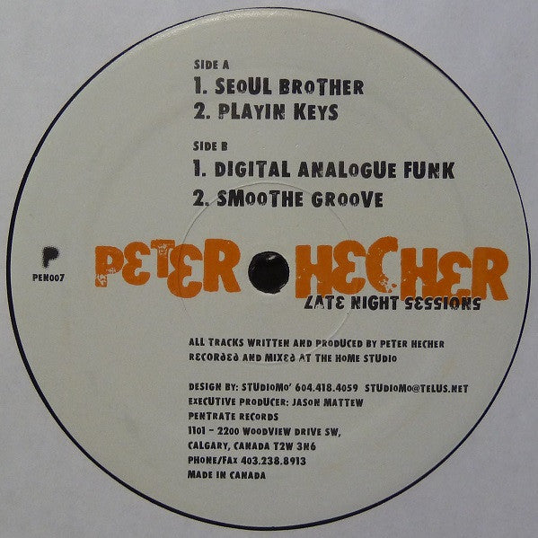 Peter Hecher : Late Night Sessions (12")