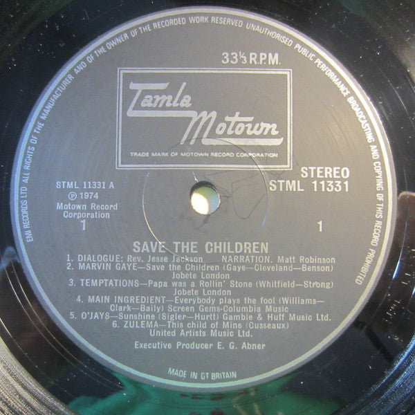 Various : Save The Children (2xLP, Gat)