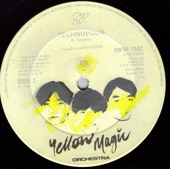 Yellow Magic Orchestra : Computer Game (Theme From The Invaders) (12", Single)