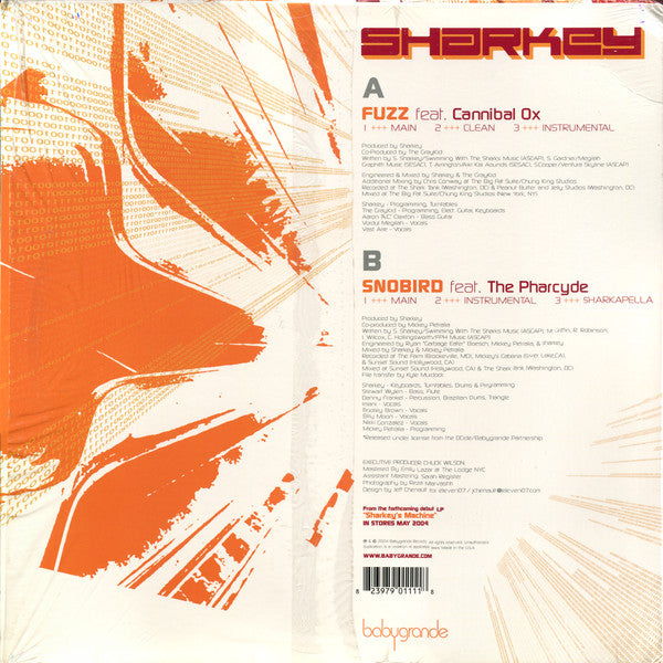 Sharkey (2) : Fuzz / Snobird (12")