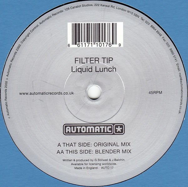 Filter Tip : Liquid Lunch (12")