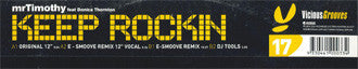 mrTimothy : Keep Rockin (12")