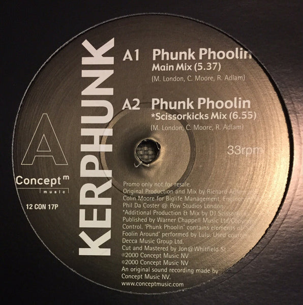 Kerphunk : Phunk Phoolin (12", Promo)