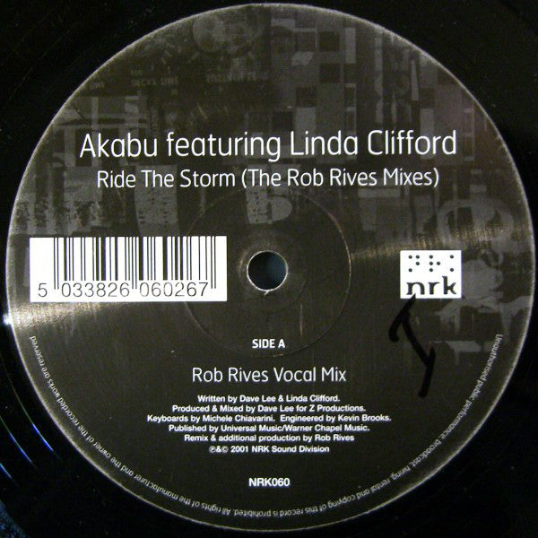 Akabu : Ride The Storm (The Rob Rives Mixes) (12")