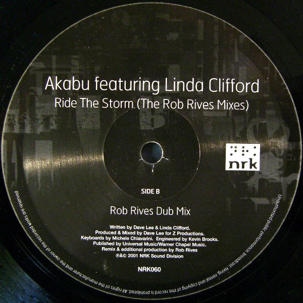 Akabu : Ride The Storm (The Rob Rives Mixes) (12")