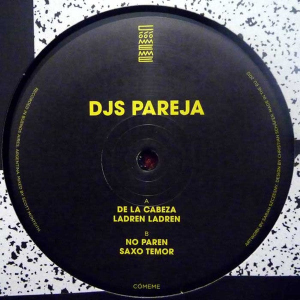 DJs Pareja : De La Cabeza (12")