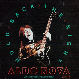 Aldo Nova : Hold Back The Night (12", Single, Ltd)