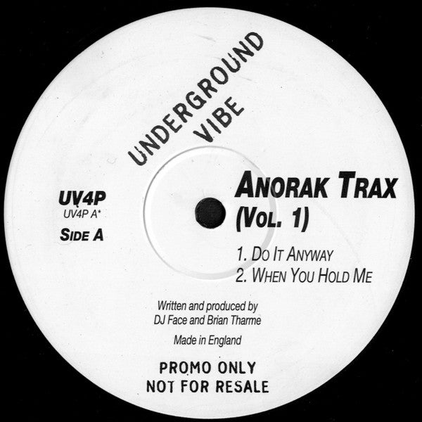 Anorak Trax : Vol. 1 (12", Promo)