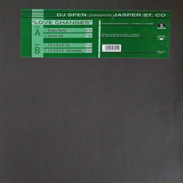 DJ Spen Presents Jasper St. Co* : Love Changes (12")