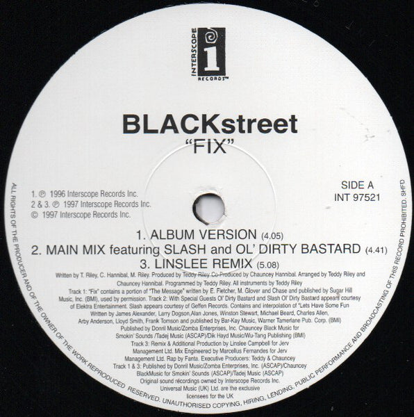 Blackstreet : Fix (12")