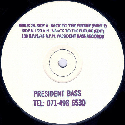 Sirius23 : Back To The Future (Part 1) (12", W/Lbl, Sta)