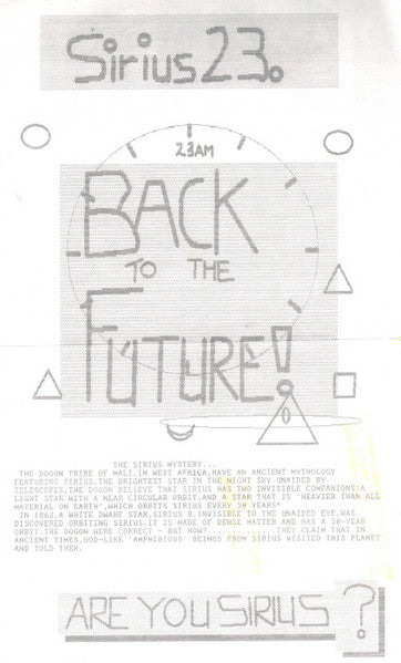 Sirius23 : Back To The Future (Part 1) (12", W/Lbl, Sta)