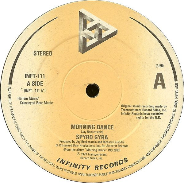 Spyro Gyra : Morning Dance (12", Single, Ltd)