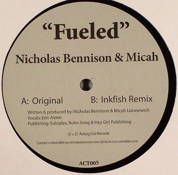 Nicholas Bennison & Micah : Fueled (12")