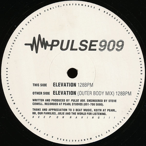 Pulse 909 : Elevation (12")