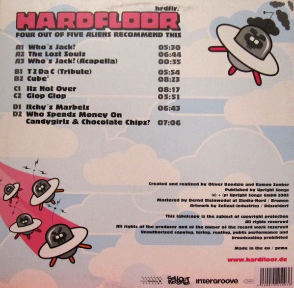 Hardfloor : Four Out Of Five Aliens Recommend This (2xLP, Album)