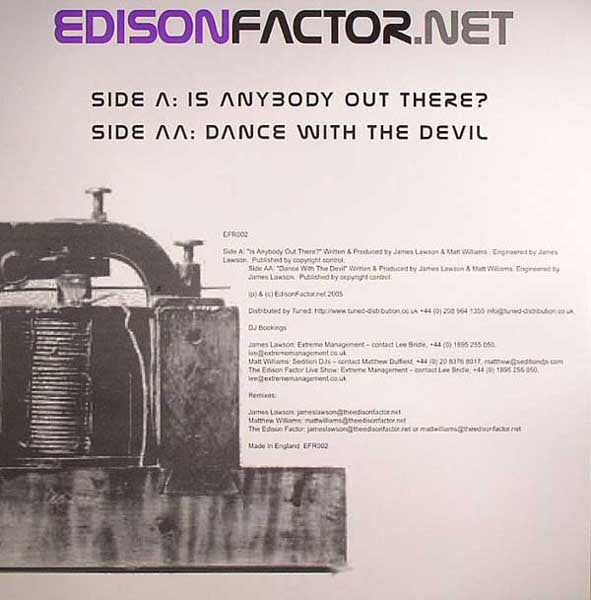 The Edison Factor : The Edison Factor EP 1 (12", EP)