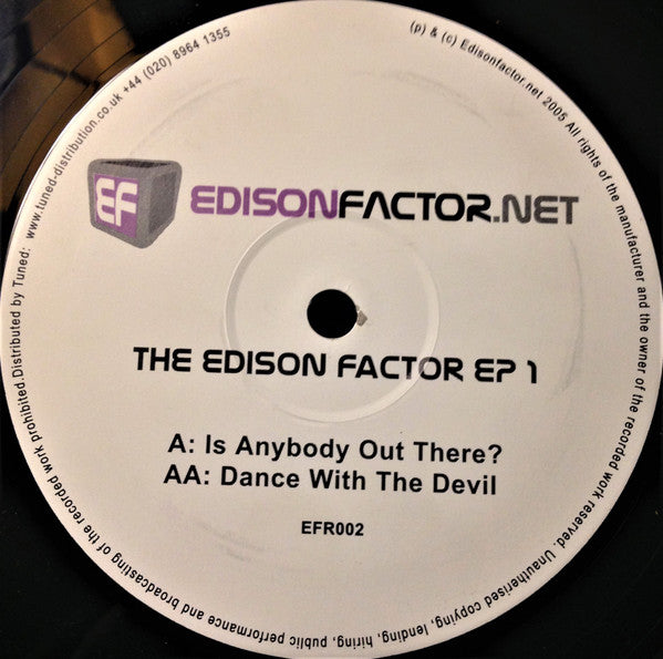 The Edison Factor : The Edison Factor EP 1 (12", EP)