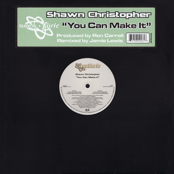 Shawn Christopher : You Can Make It (12")