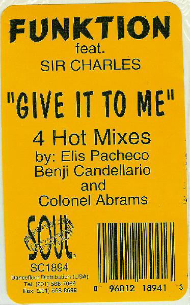 Funktion Featuring Sir Charles : Give It To Me (12")