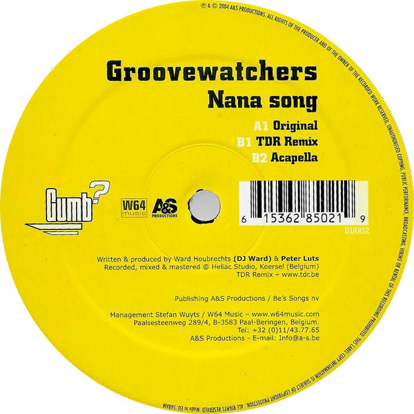 Groovewatchers : Nana Song (12")