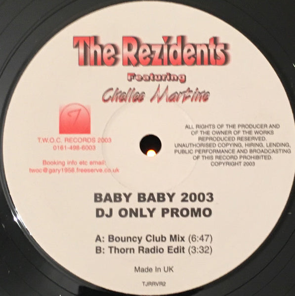 The Rezidents Featuring  Chellee Martine : Baby Baby 2003 (12", Promo)