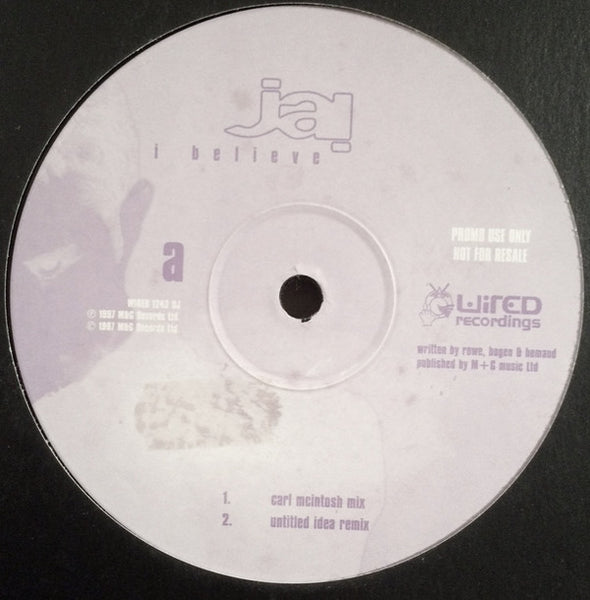 Jai : I Believe (12", Promo)