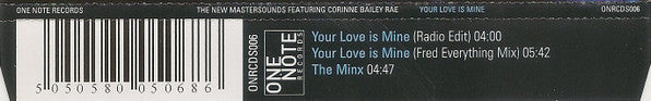 The New Mastersounds Featuring Corinne Bailey Rae : Your Love Is Mine (CD, Single)