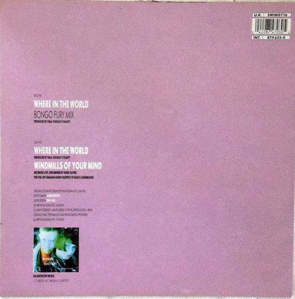 Swing Out Sister : Where In The World (10", Ltd, Num)