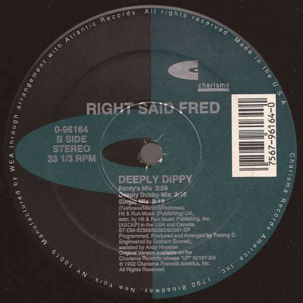 Right Said Fred : Deeply Dippy (12")