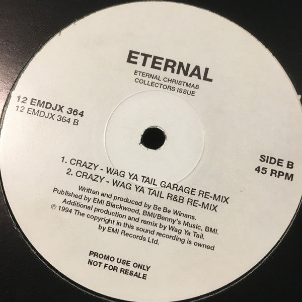 Eternal (2) : Crazy (12", Single, Promo)