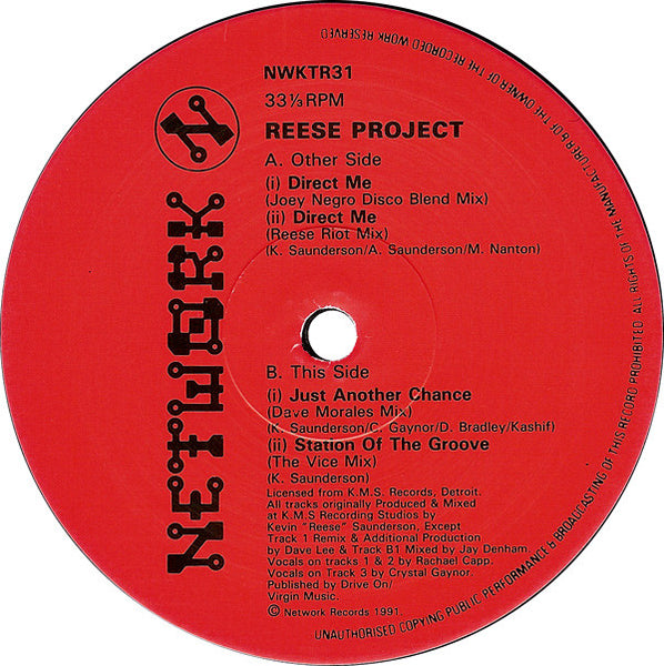 Reese Project* : Direct Me (Remix) Edition 2 (12")